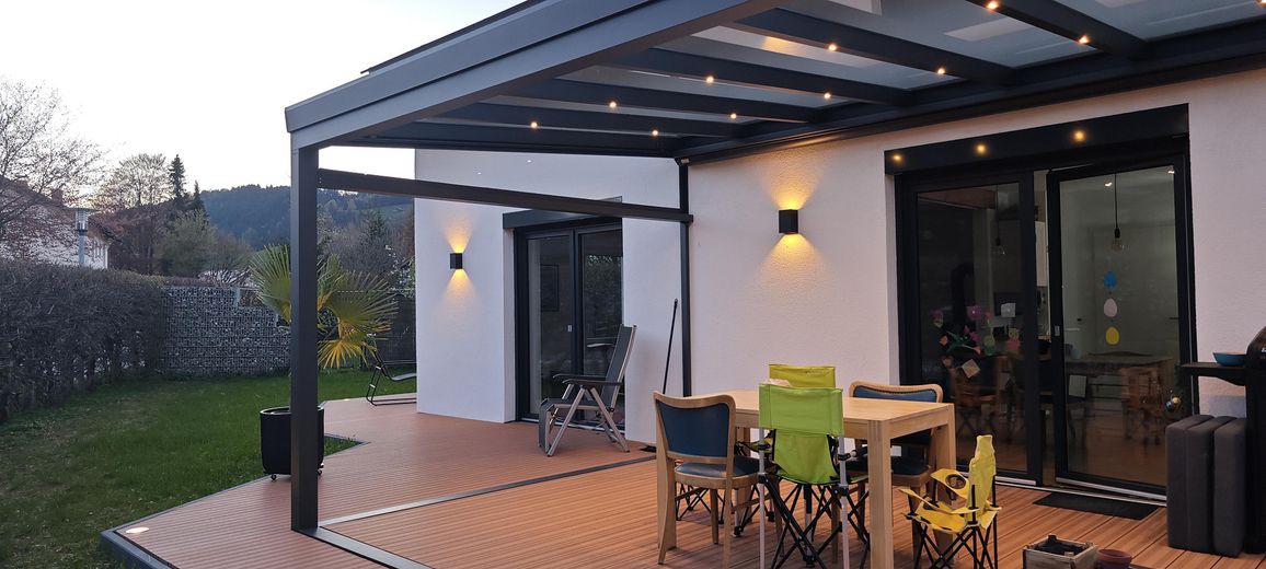 Zukunftssicheres Wohnen im Allgäu: Kernsaniertes energieeffizientes EFH - Einziehen & Wohlfühlen – Terrassenüberdachung