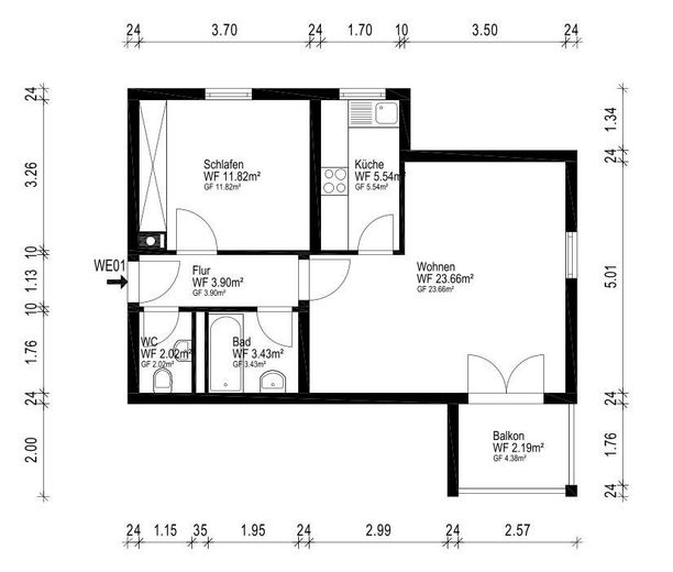 2-Zimmer-EG-Mietwohnung in Waldenburg – Foto 12