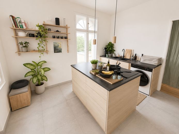 Sonnige 3-Zimmer-Wohnung im sanierten Altbau – Küche