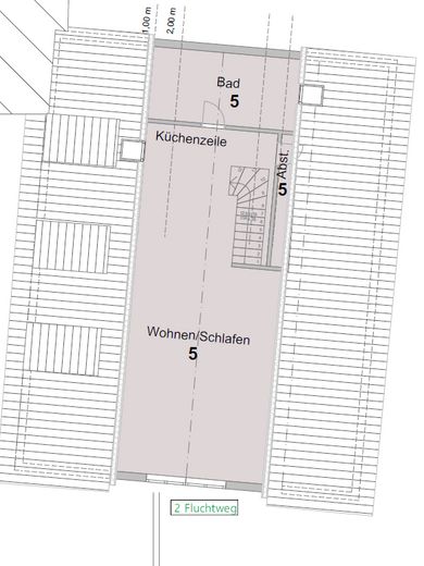 Charmantes 1-Zimmer-Apartment mit Einbauküche im Herzen der Öhringer Altstadt – Grundriss