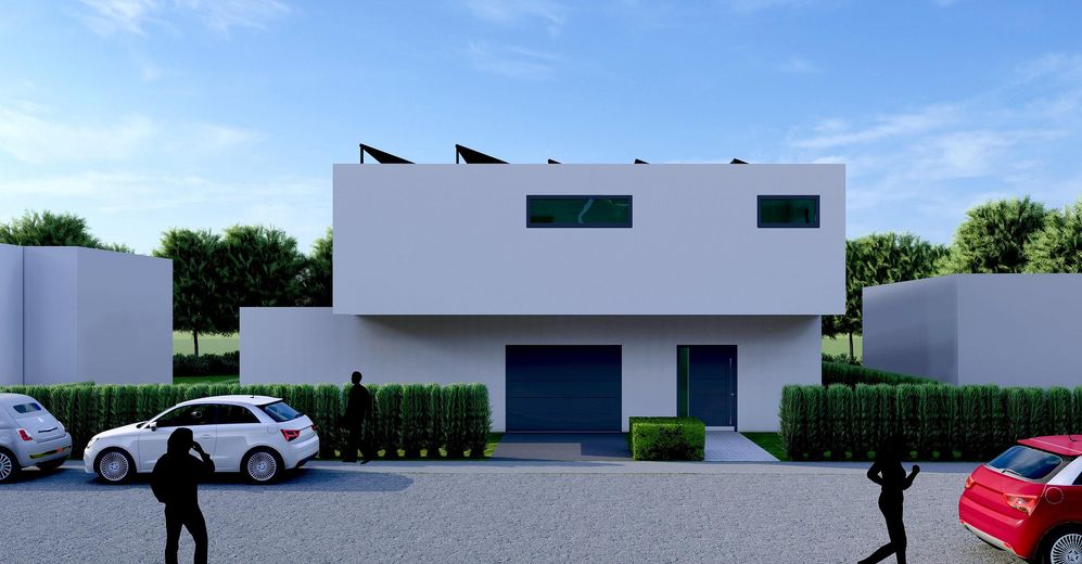 Hilgert ! Großes Grundstück - Bauvorbescheid für 2 EFH liegt vor – Visualisierter Blick v. Straße