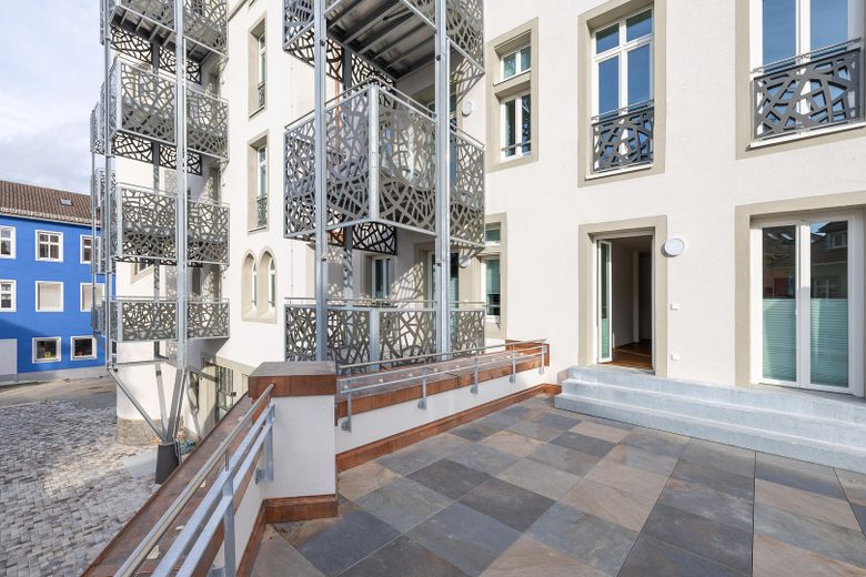 1 ZiKB Terrasse - Wohnen im LöwenBau - E1-W01, 43 m² - 850 € FLAT (inkl. Betriebsk) – Terrasse