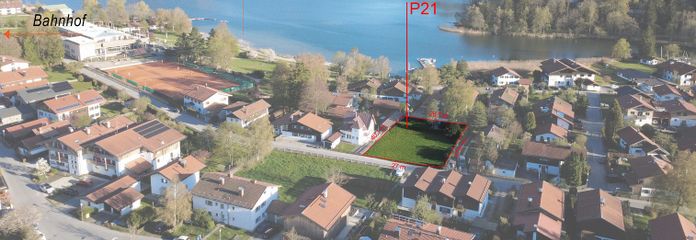 Grundstück mit Seeblick und Baugenehmigung 3 Familienhaus ohne Maklergebühr – Einmalige Lage