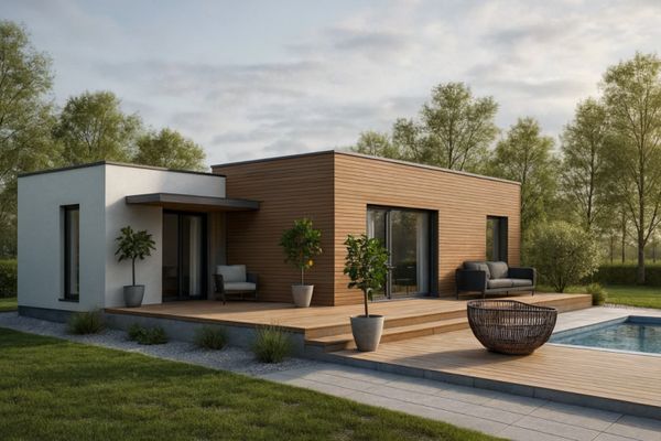 Rohe 77 - bungalow moderno, pronto per essere abitato incl. KfW40, fondamenta e terreno
