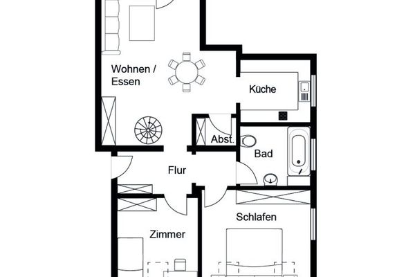 Wohnen mit Weitblick – besondere DG-Maisonette Wohnung in Böblingen