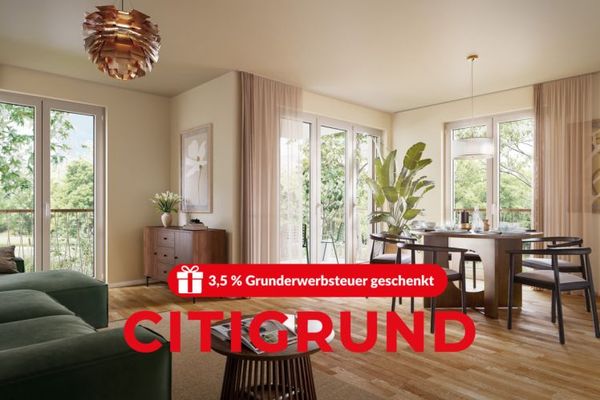 Lerchenau - Modern. Ruhig. Grün. - Mit Sonnenbalkon! - KfW-55-Effizienzhaus!