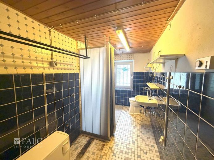 Handwerkerobjekt mit Dachterrasse und ehemaliger Werkstatt – Badezimmer