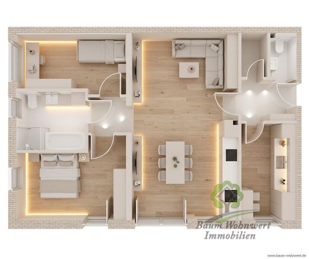 Barrierefrei &amp; Zukunftssicher: Großzügige 4-Zimmer-EG-Wohnung mit KfW-Förderung nahe Schwäbisch Gmünd – WHG2