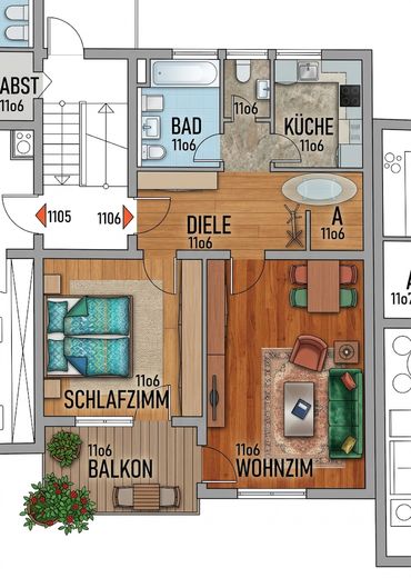 +++Bezugsfreie 2-Zimmer mit EBK, Balkon und Stellplatz+++ – Foto 14