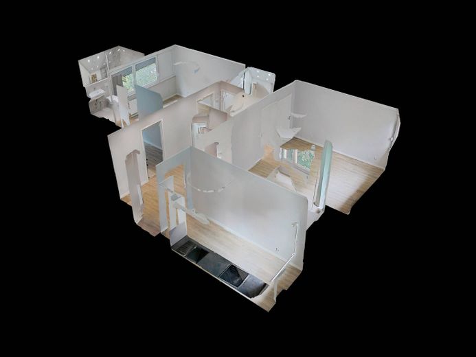 Moderno e luminoso appartamento di 3 locali con BALCONE e cucina componibile – 3D-Ansicht Grundriss