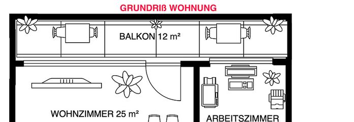 Grundriß der Wohnung
