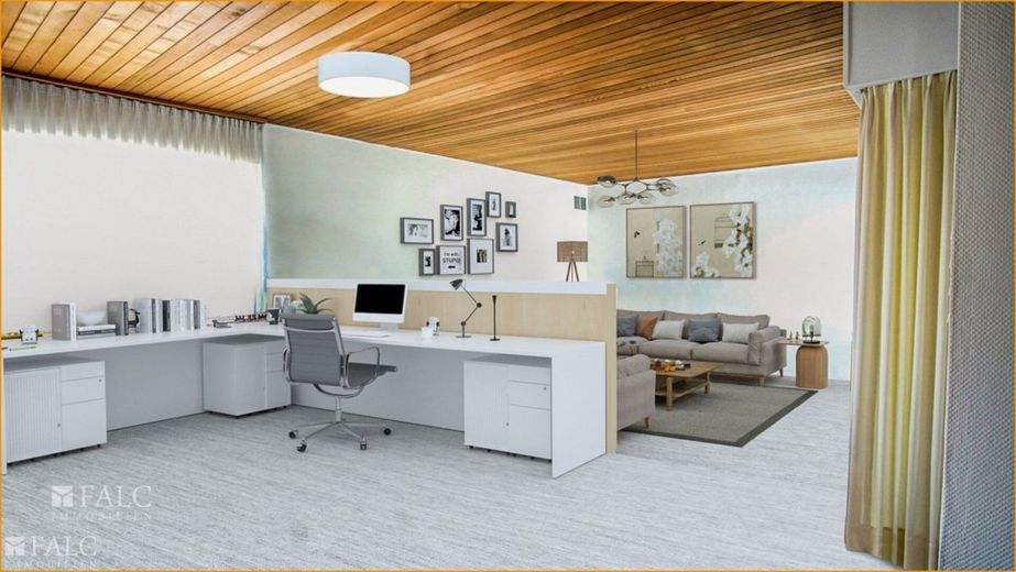 Büro und untere Ebene - virtuelle Gestaltung