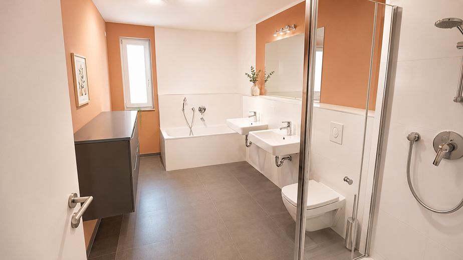 Luminoso piso de obra nueva de 97 m² de 2019 en Lichtenberg: 3 habitaciones, 2 balcones, ascensor, calefacción por suelo radiante, sin comisión, disponible para ocupar – Foto 13