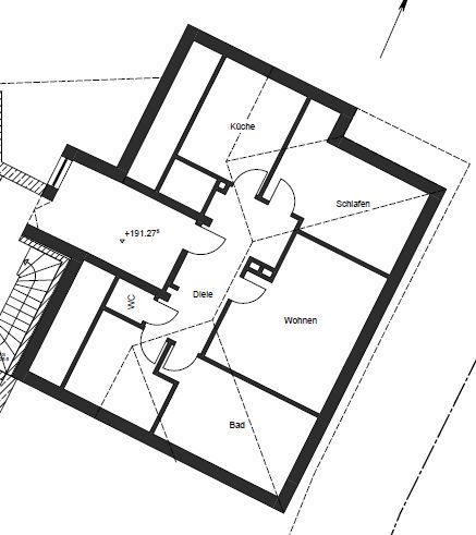 Stilvolle 3-Zimmer-Altbauwohnung mit offener Galerie -Tolle Wohnatmosphäre in ruhiger Lage – Grundriss