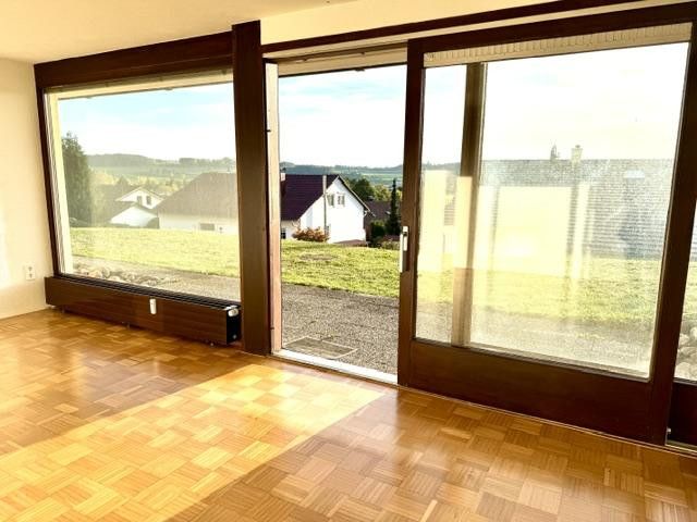 Zu vermieten: schöne, renovierte 3-Zimmer-Wohnung mit herrlicher Aussicht – Wohnzimmer mit Aussicht
