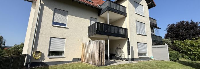 Helle 3-Zimmer-Erdgeschosswohnung mit Terrasse – Terrasse