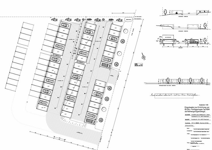 Planung 65 Fertiggaragen