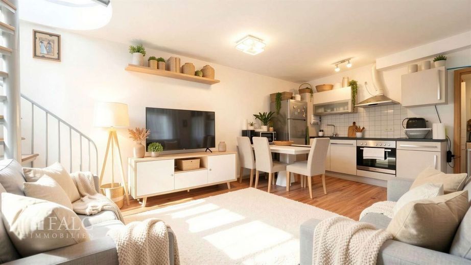 Kompakt, aber voller Charme - FALC Immobilien – Offenes Raumkonzept