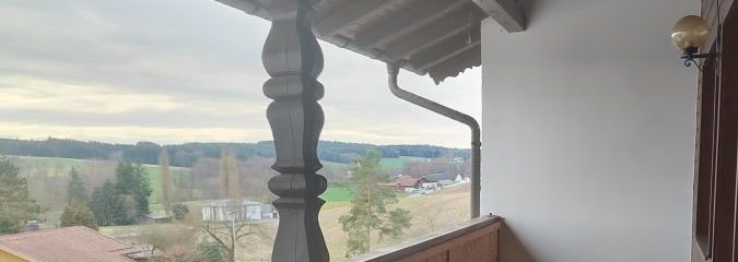 Ausblick vom Balkon