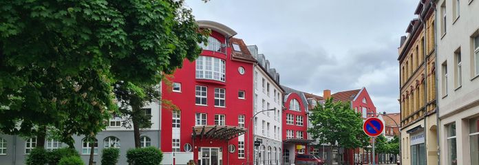 Außenansicht des Wohnkomplexe