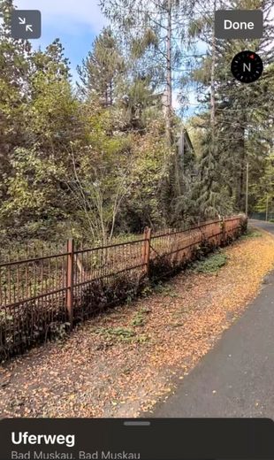 Bauland & Grundstück Bad Muskau direkt am Park Fürst Pückler – Blick Norden