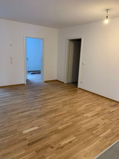 Wohnzimmer mit Fußbodenheizung