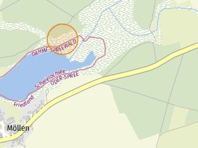 IMMOBERLIN.DE - Großes Grundstück mit 60 Meter Uferlinie für forstwirtschaftliche Zwecke – Foto 1