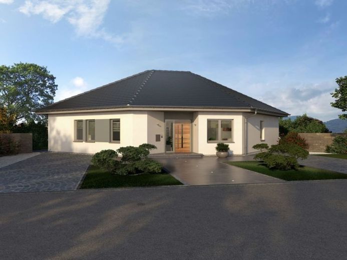 Alles auf einer Ebene - aber dieser Bungalow denkt Fläche nicht einfach rechteckig. – Foto 1