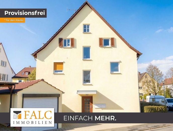 Ihr Rückzugsort im Grünen - 3-Zimmerwohnung mit Gartenanteil – Außenansicht - KI