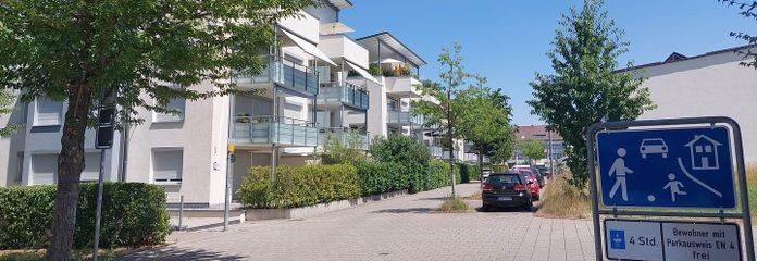 Verkehrsberuhigte Straße