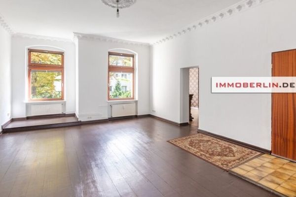 IMMOBERLIN.DE - Charmante Villenetage mit Verandaterrasse nahe Kranoldplatz