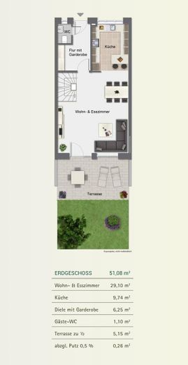 Wunderschöne Maisonette-Wohnung in bester Lage mit Garten - Erbpacht – EG + vorderer Teil des Gartens