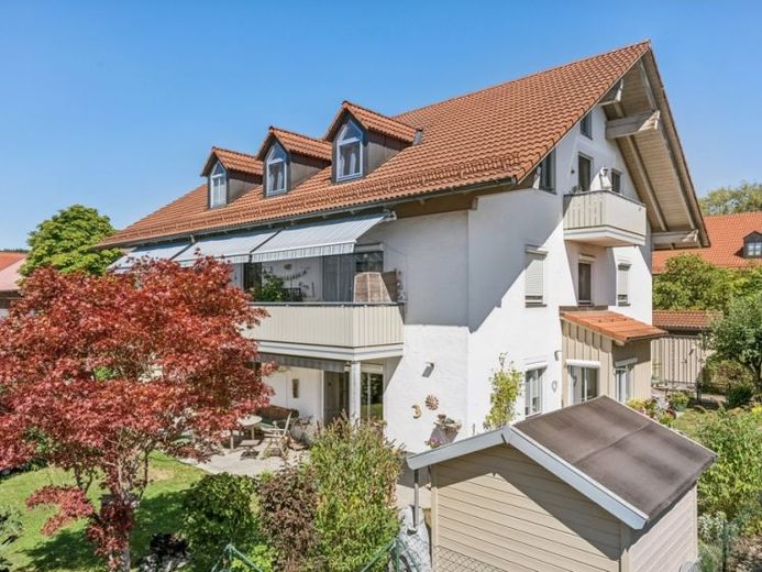 4-kamer-tuinappartement met terras op het zuiden in Geretsried – belegging met levenslang vruchtgebruik – Foto 1