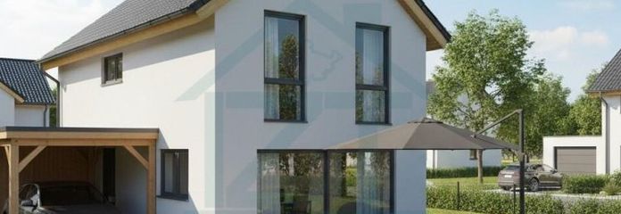 Stadtvilla Neubau mit 112 m² Wohnfläche in Massivbauweise inklusive 872 m² Grundstück in Apolda