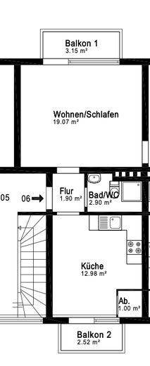 2 кімнати серед зелені, 2 сонячні тераси, Зігбург-Кальдауен, вільна відразу – Фотографія 12