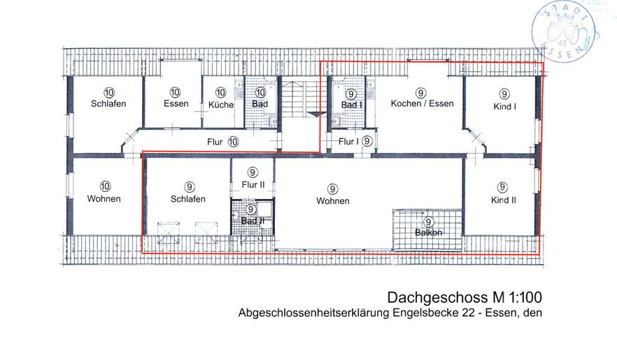 First occupancy after complete renovation: Dream attic apartment with roof terrace, fireplace & air conditioning – Grundriss