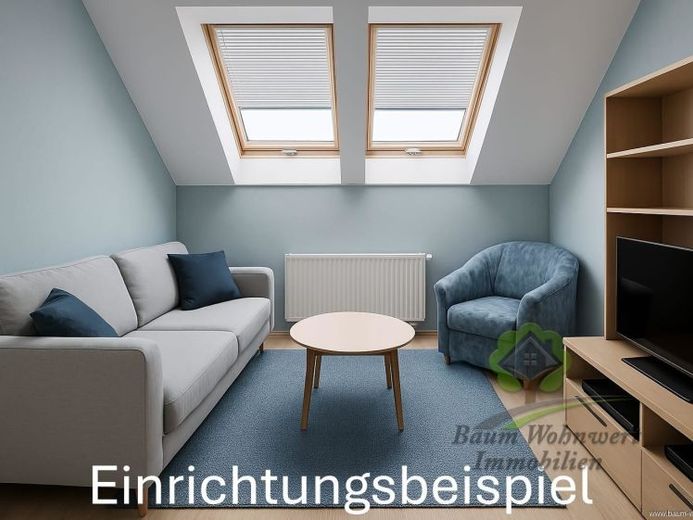 Charmante 1,5-Zimmer-DG-Wohnung mit zusätzlicher Lagerfläche unterm Dach! – Foto 1