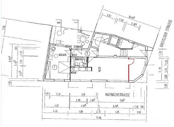 Möglicher Grundriss 3 ZKDB