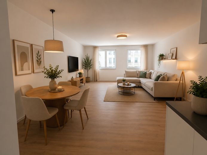 **einen Monat mietfrei wohnen** 1-Zimmer-Wohnung mit Einbauküche E1-01-07 WE 0.87 – Foto 4