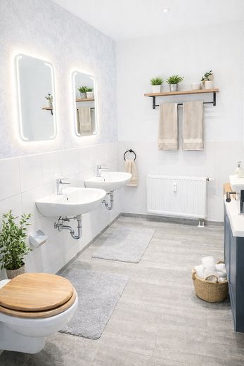 Penthouse Wohnung mit einmaliger Dachterasse und Seeblick ! – Badezimmer