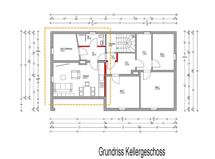 2 kamers hobbyruimte met bad en keuken als kantoor of atelier – Foto 11