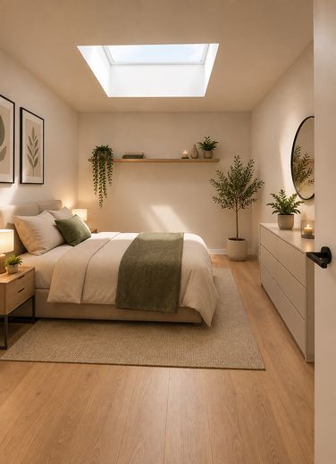 Kernsaniertes Loft in Stuttgart-Hedelfingen | Neubaukomfort mit Wärmepumpe & Fußbodenheizung – Schlafzimmer