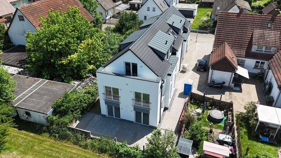 Appartamento di nuova costruzione di 3 locali, ecologico per il clima (71m²) a Kehl-Marlen – vivere vicino alla natura e in modo moderno – prima occupazione – Ansicht Feld