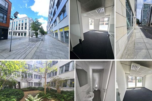 ¡Superficie de oficina en la planta baja de un gran complejo comercial junto a la estación central de Dresde! ¡Plaza SUV en garaje subterráneo posible!