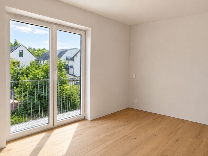 Pierwsze zamieszkanie bez prowizji – 2 pokoje z tarasem na dachu w Neubiberg – Schlafzimmer
