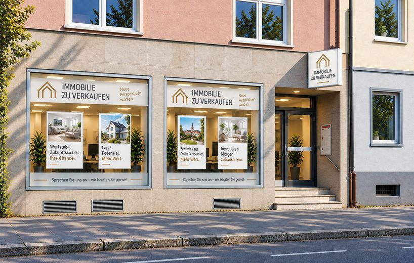Büro / Praxis / Laden mit Lager zentral in Lörrach zu verkaufen – Außenansicht zur Straße
