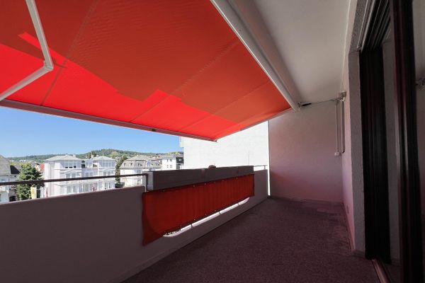 Otwarty 2-pokojowy apartament z balkonem i widokiem na Johannisberg