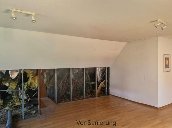 إشغال أول بعد تجديد عالي الجودة – شقة حصرية من غرفتين مع إطلالة رائعة – Wohnzimmer vor Sanierung