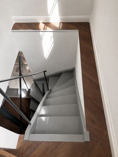 Little city house in the heart of Munich – Treppe Untergeschoss