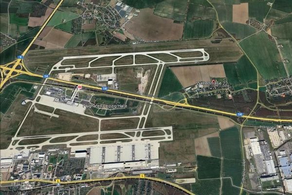 Terreno commerciale con piano urbanistico (B-Plan) in vendita presso l'aeroporto di Lipsia